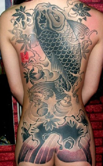 koi fish tattoo pictures. cartoon koi fish tattoos