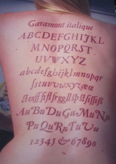 Tattoo letters For Girl