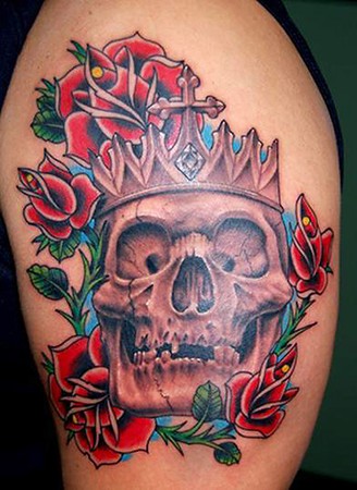 deer skull tattoos designs. Custom Skull Tattoos l Skull