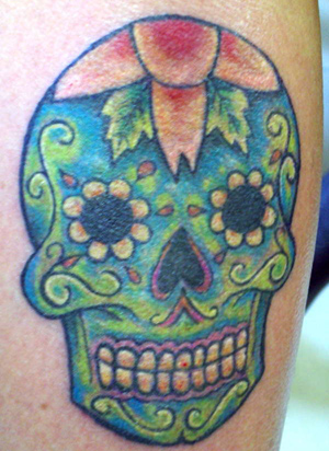 mexican day of the dead skull tattoo. +dead+skull+tattoo+meaning