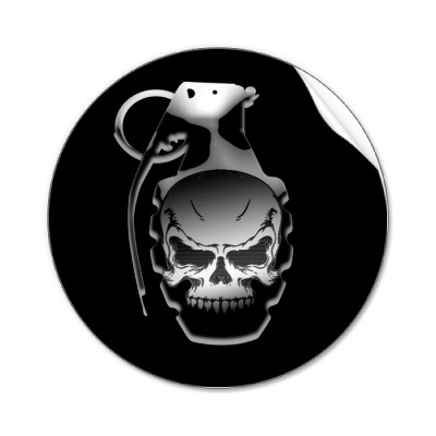 Tattoos Skulls on Tattoos     Grenade Skull Tattoos  Wing Skull Tattoos  Longhorn Skull
