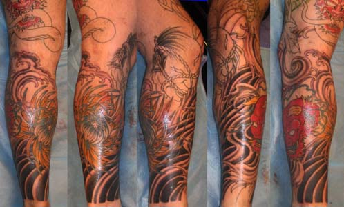 Tribal Leg Tattoo Gallery